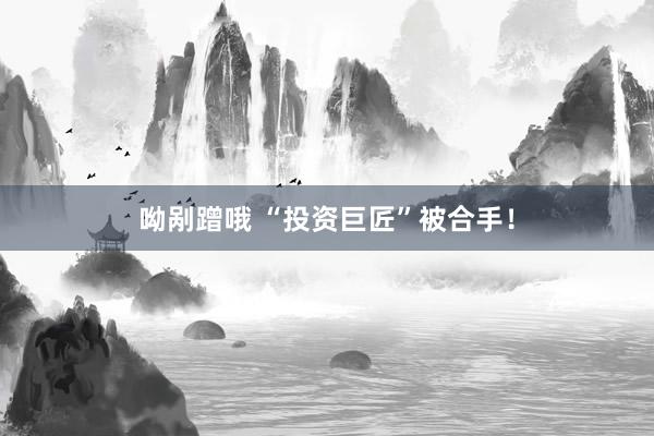 呦剐蹭哦 “投资巨匠”被合手！