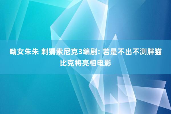 呦女朱朱 刺猬索尼克3编剧: 若是不出不测胖猫比克将亮相电影