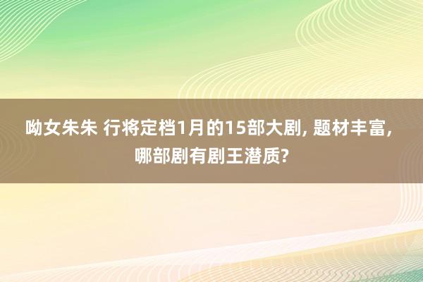 呦女朱朱 行将定档1月的15部大剧， 题材丰富， 哪部剧有剧王潜质?