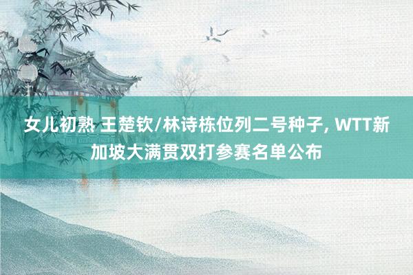 女儿初熟 王楚钦/林诗栋位列二号种子， WTT新加坡大满贯双打参赛名单公布
