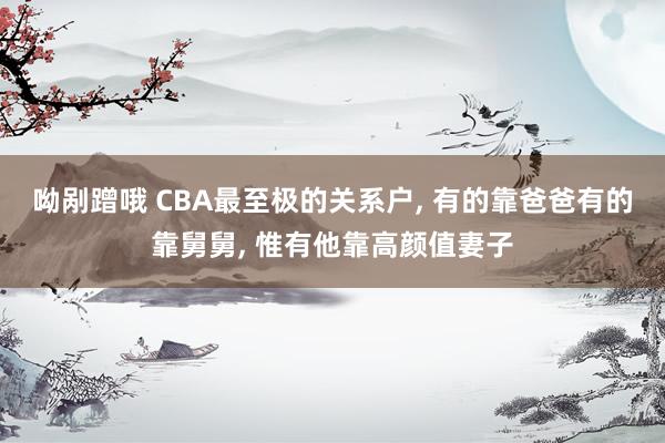 呦剐蹭哦 CBA最至极的关系户， 有的靠爸爸有的靠舅舅， 惟有他靠高颜值妻子