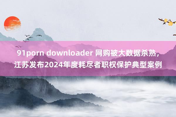 91porn downloader 网购被大数据杀熟，江苏发布2024年度耗尽者职权保护典型案例